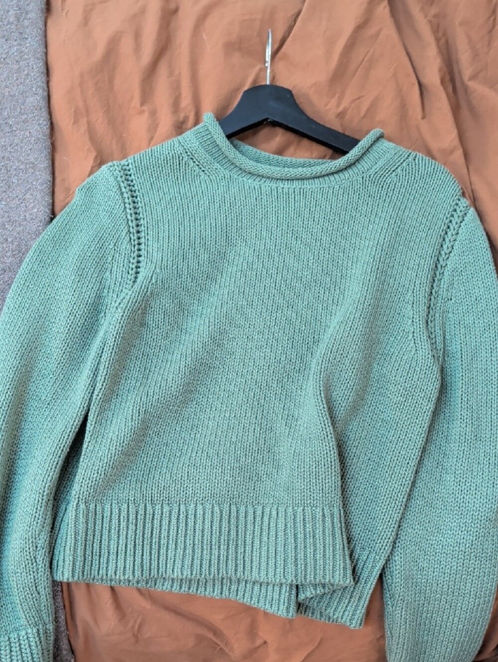J. Crew Olive Green Cowl Neck Sweater - Picture 3 of 3
